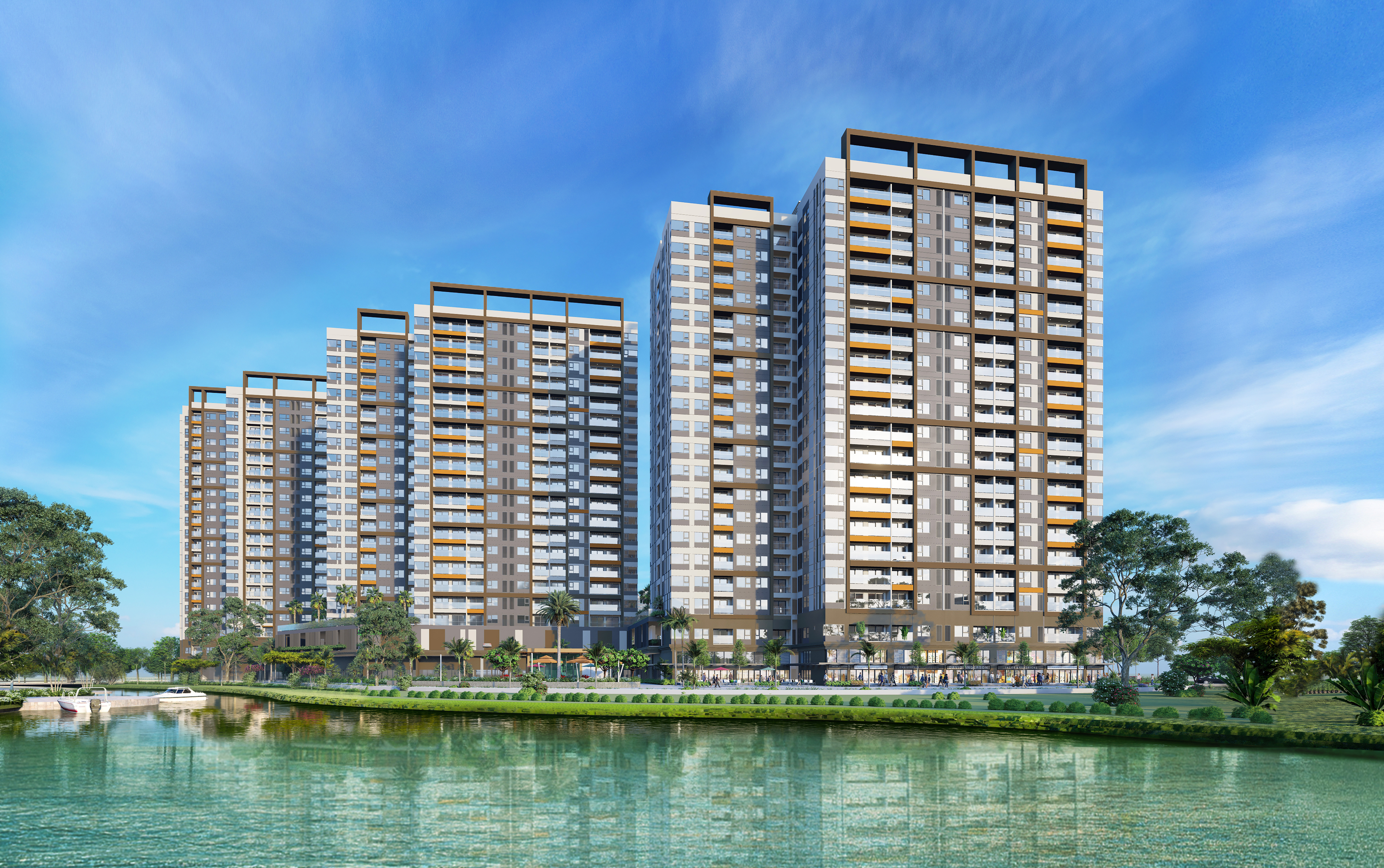 Phối cảnh dự kiến Căn hộ c&ocirc;ng vi&ecirc;n k&ecirc;nh đ&agrave;o Flora Mizuki MP6, MP7, MP8.