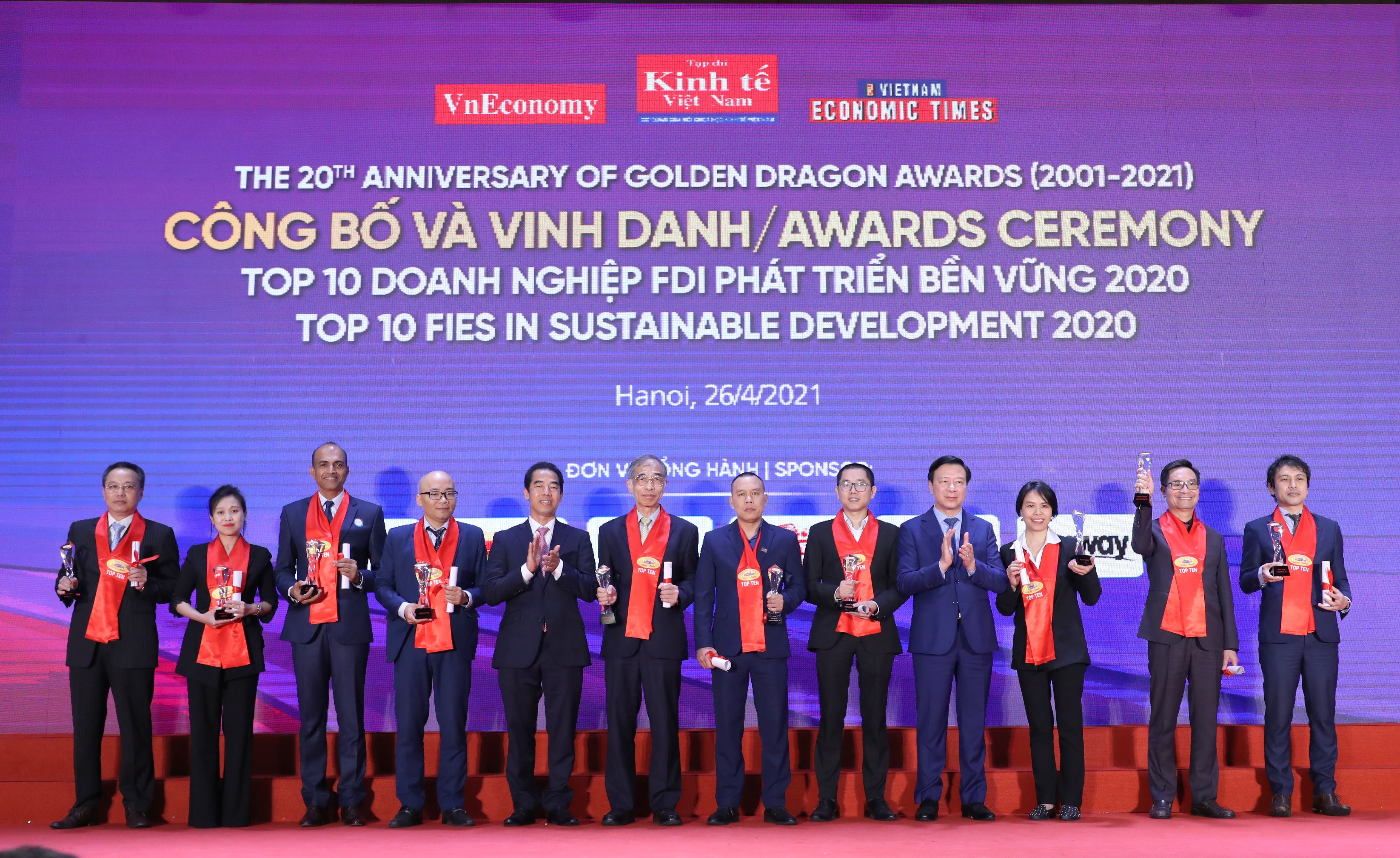 TOP&nbsp; 10 doanh&nbsp; nghiệp FDI ph&aacute;t triển bền vững 2020