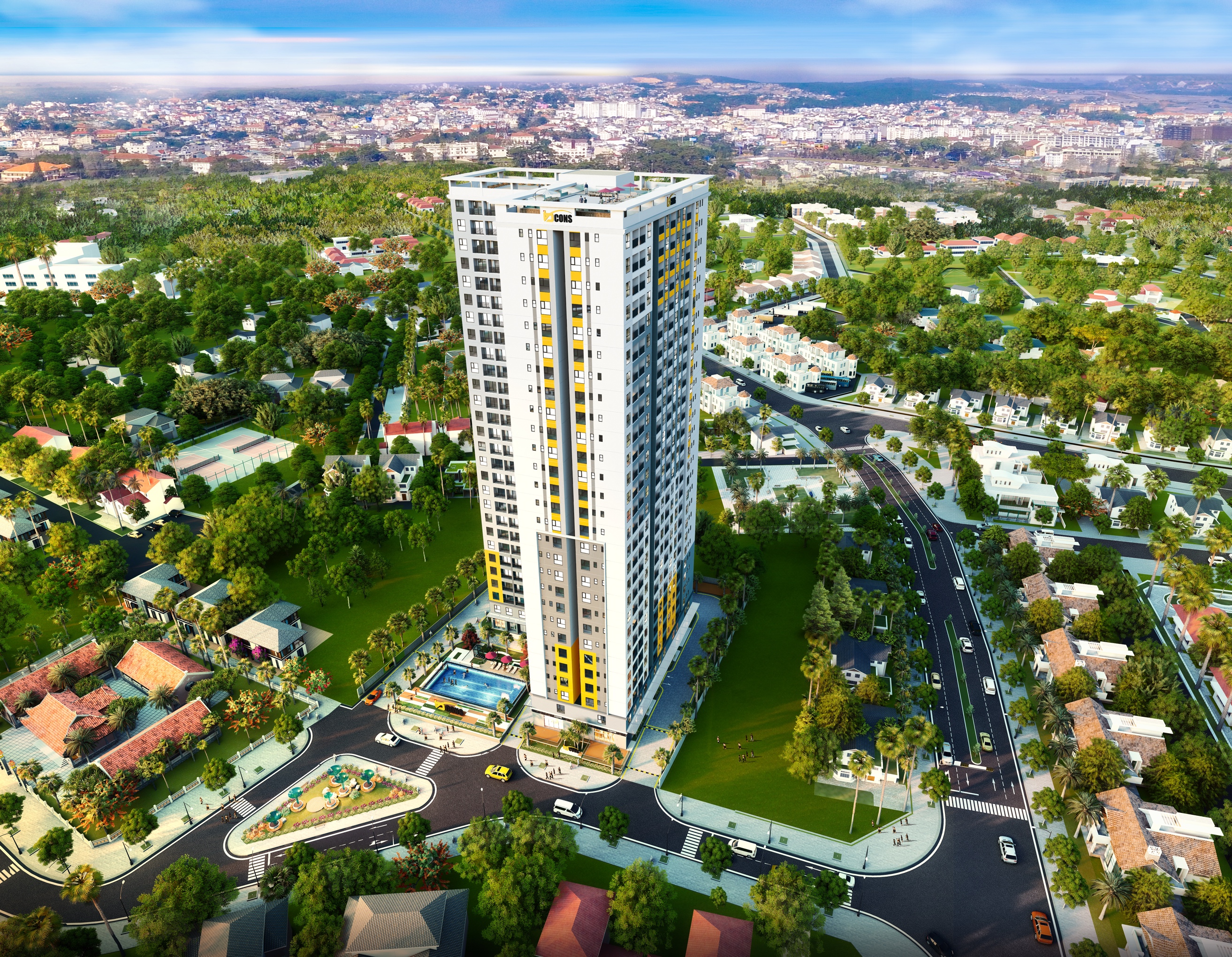 Dự &aacute;n Bcons Sala vừa được Tập đo&agrave;n Bcons khởi c&ocirc;ng tại khu trung t&acirc;m Dĩ An.
