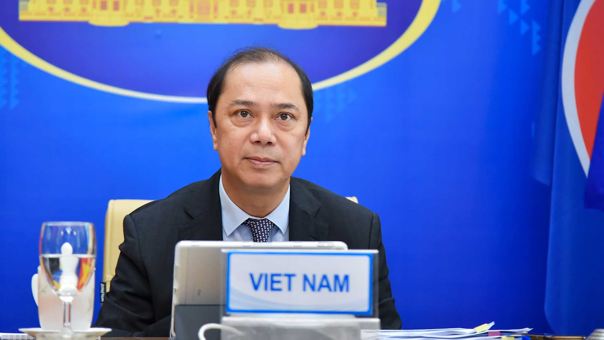 Thứ trưởng Nguyễn Quốc Dũng dự Hội nghị Quan chức Cao cấp ASEAN-Ấn Độ lần thứ 23 - Ảnh: Bộ Ngoại giao