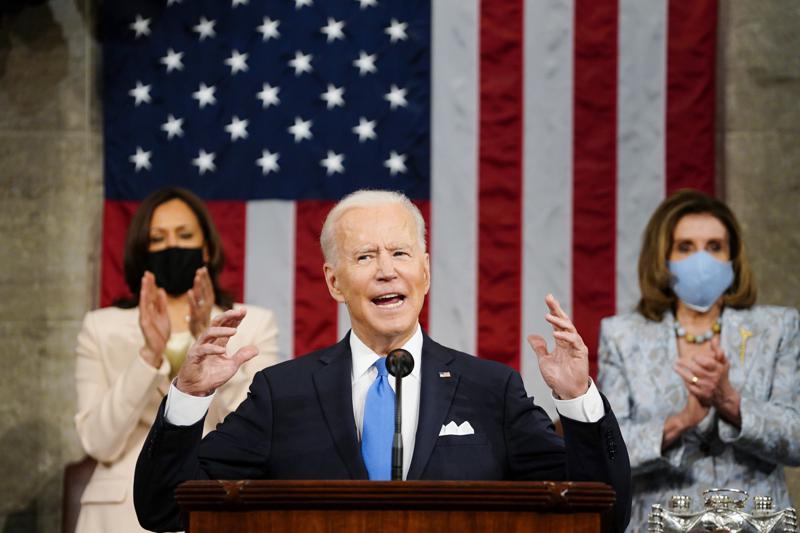 Tổng thống Mỹ Joe Biden phát biểu trước lưỡng viện PG88 ⭐ Link trang chủ số 1 nhà cái PG88 com casino slot Mỹ ngày 28/4 - Ảnh: Reuters.