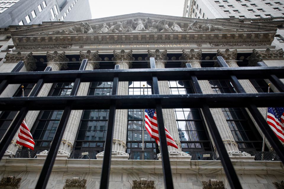 Mặt trước của Sở giao dịch 6Pg88.com nhà cái New York (NYSE) - Ảnh: Reuters.