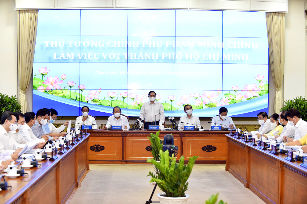 To&agrave;n cảnh buổi l&agrave;m việc. Ảnh: VGP/Nhật Bắc.
