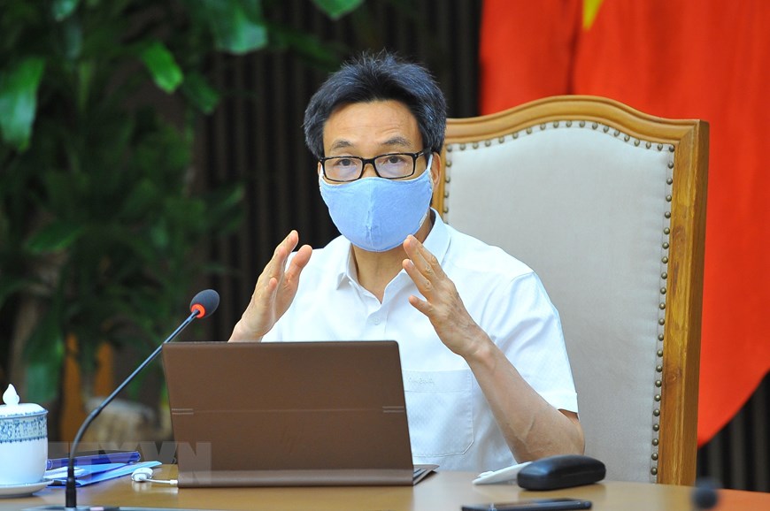 Phó Thủ tướng Vũ Đức Đam tại cuộc họp - Ảnh: TTXVN.