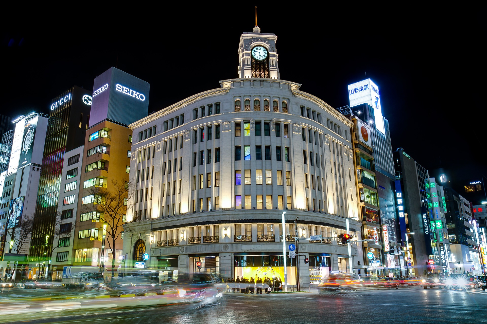 Ginza l&agrave; một trong những khu phố mua sắm độc đ&aacute;o nhất, hấp dẫn giới thượng lưu tới bu&ocirc;n b&aacute;n v&agrave; giao thương. (Ảnh: Pixabay.com).