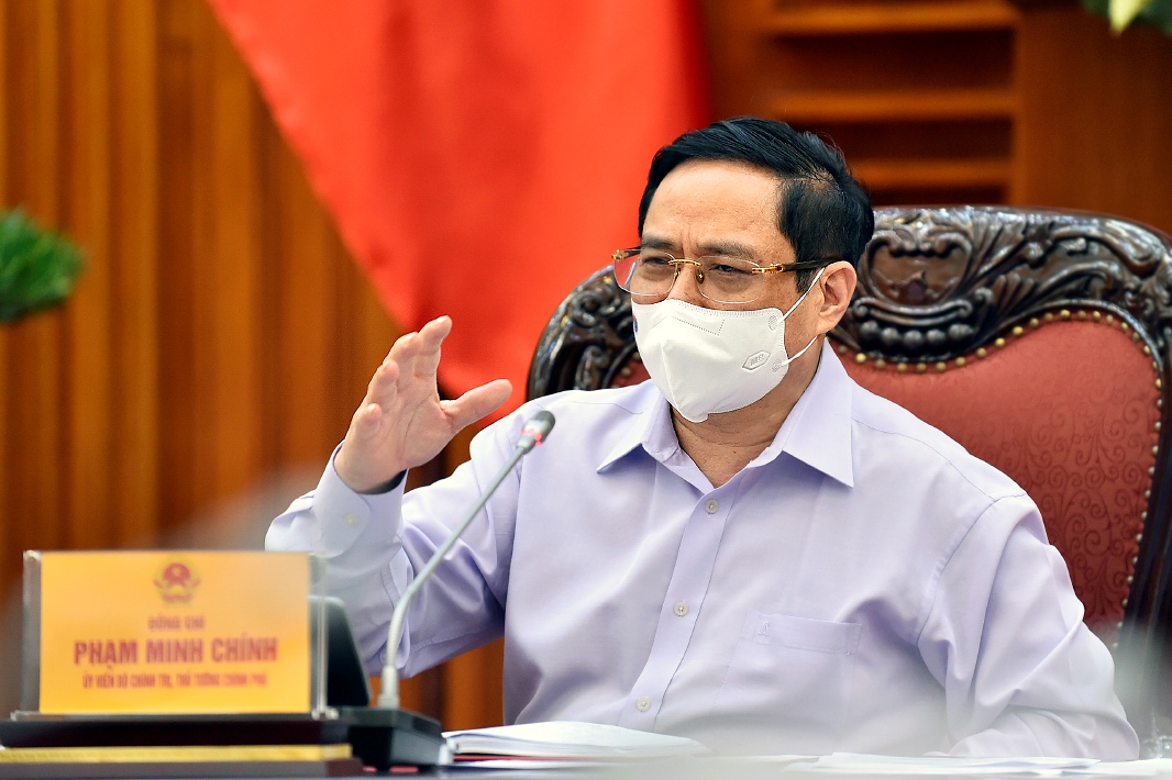 Thủ tướng Chính phủ Phạm Minh Chính tại buổi Pg88hi Thể Thao, Bóng Đá, Casino, Nổ Hũ, Xổ Số với Bộ Tư pháp ngày 25/5 - Ảnh: VGP