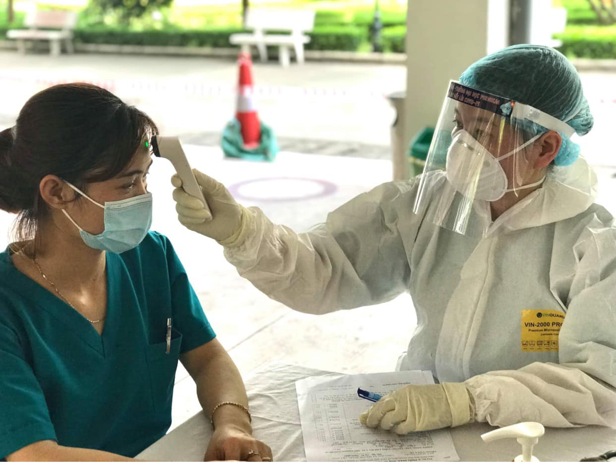 Tiêm vaccine cho công nhân Khu PG88 Trang chủ nhà cái top 1 Đình Trám, Bắc Giang. Ảnh - Đức Duy.