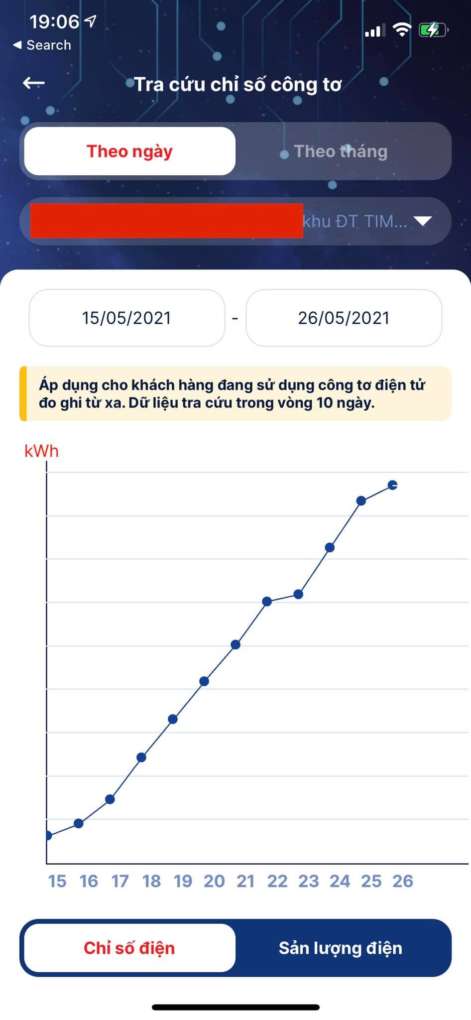 Người ti&ecirc;u d&ugrave;ng c&oacute; thể tra cứu, quản l&yacute; mọi th&ocirc;ng tin về điện, đặc biệt l&agrave; chủ động theo d&otilde;i chỉ số điện năng ti&ecirc;u thụ h&agrave;ng ng&agrave;y.