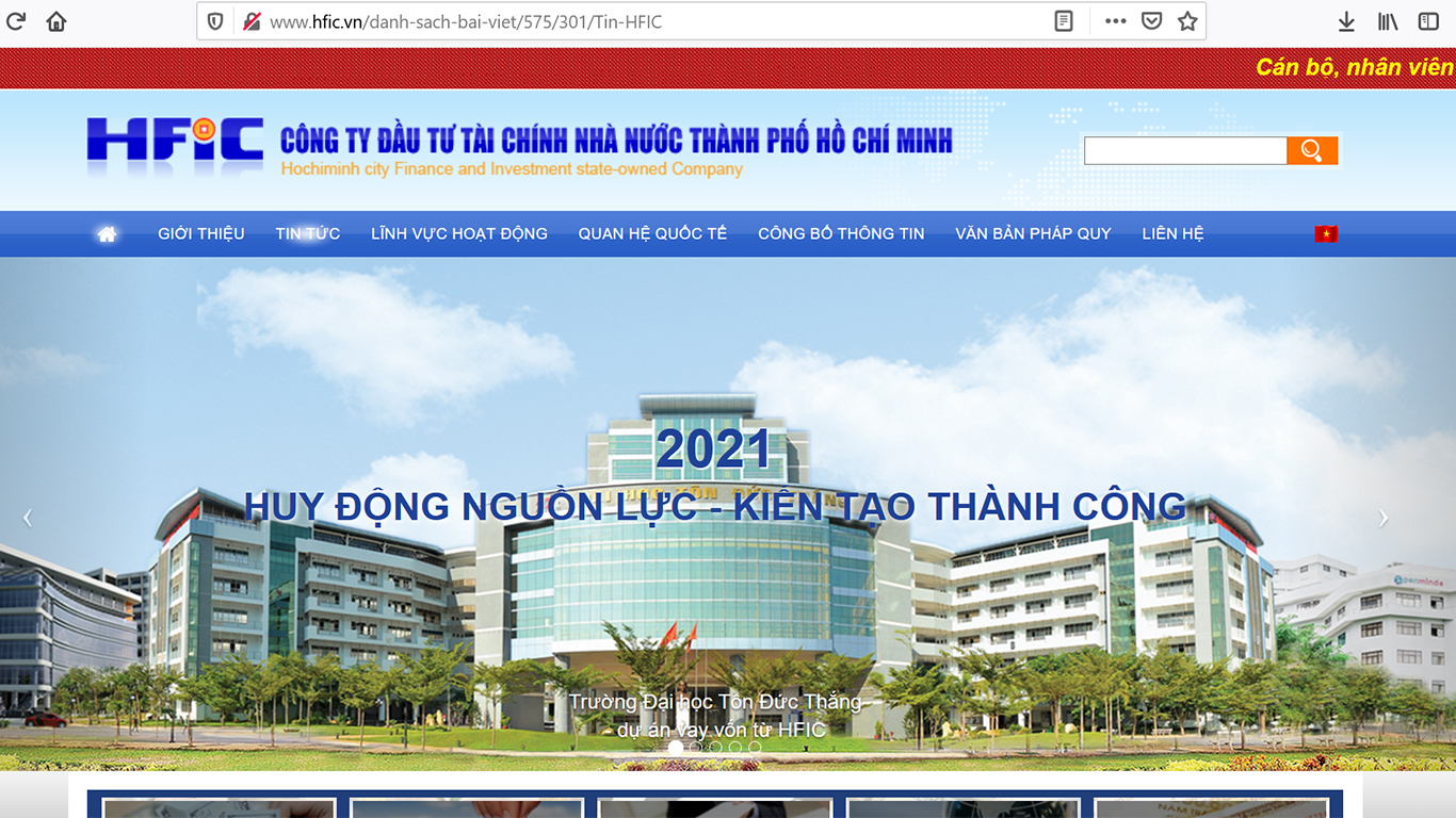Công ty Đầu tư Pg88ok giải trí thể thao, casino, bắn cá và slot Nhà nước TP HCM (HFIC).