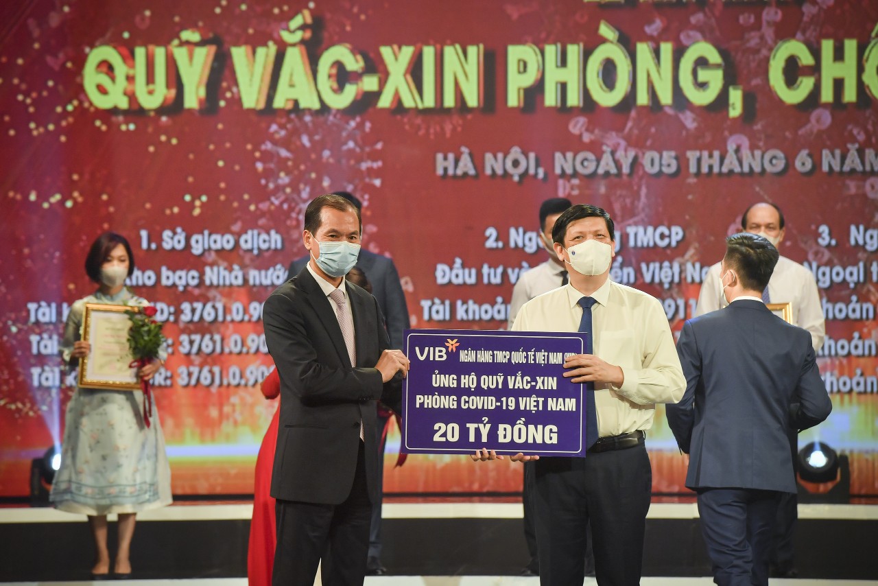 VIB cùng ngành 88PG88 ưu đãi hấp dẫn mỗi ngày đóng góp vào Quỹ vaccine phòng chống Covid-19
