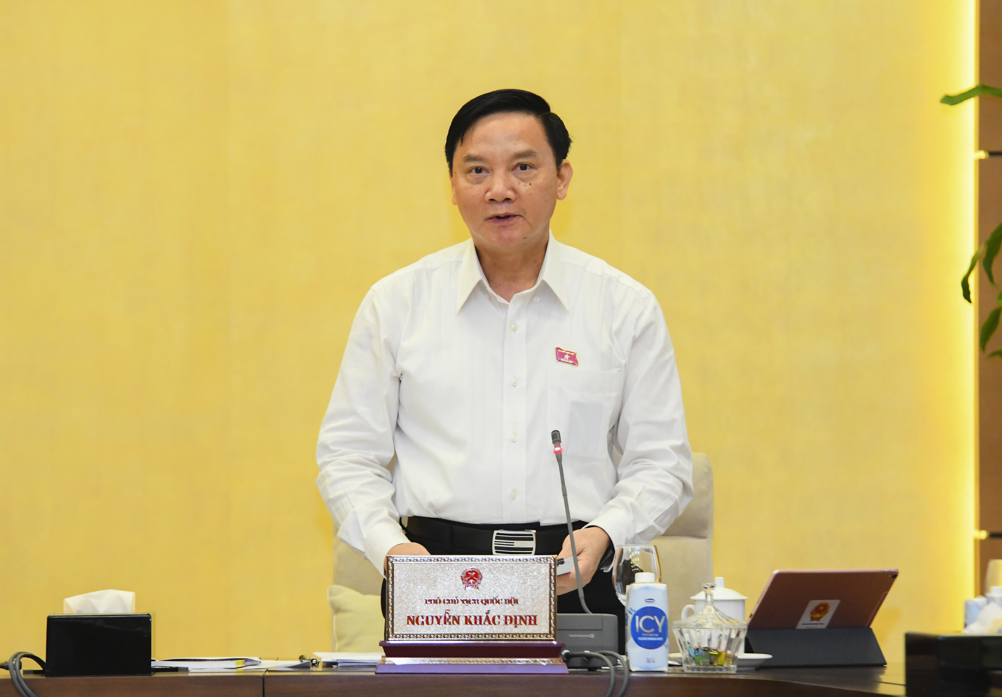 Ph&oacute; Chủ tịch Link Trang Chủ PG88.Com Mới #2026 Nguyễn Khắc Định tại phi&ecirc;n họp - Ảnh: Quochoi.vn