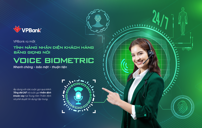 Voice Biometrics VPBank: Nhanh ch&oacute;ng - Bảo mật - Thuận tiện.