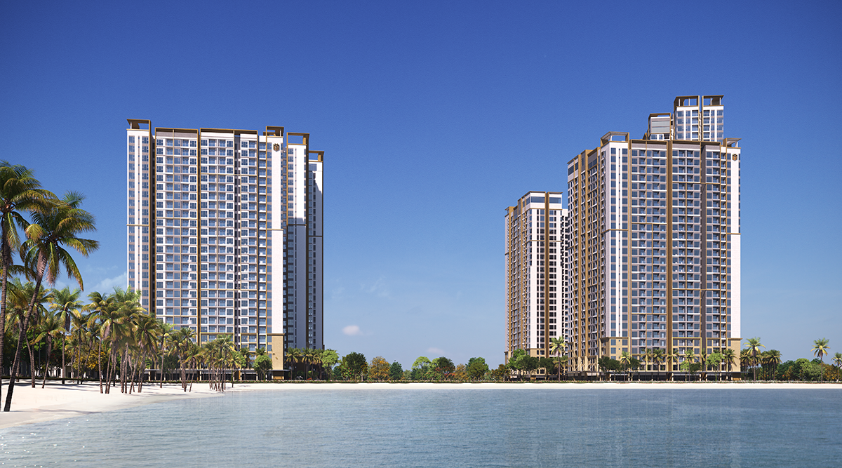 Khu căn hộ cao cấp Masteri Waterfront tại trung t&acirc;m đại đ&ocirc; thị Ocean Park.