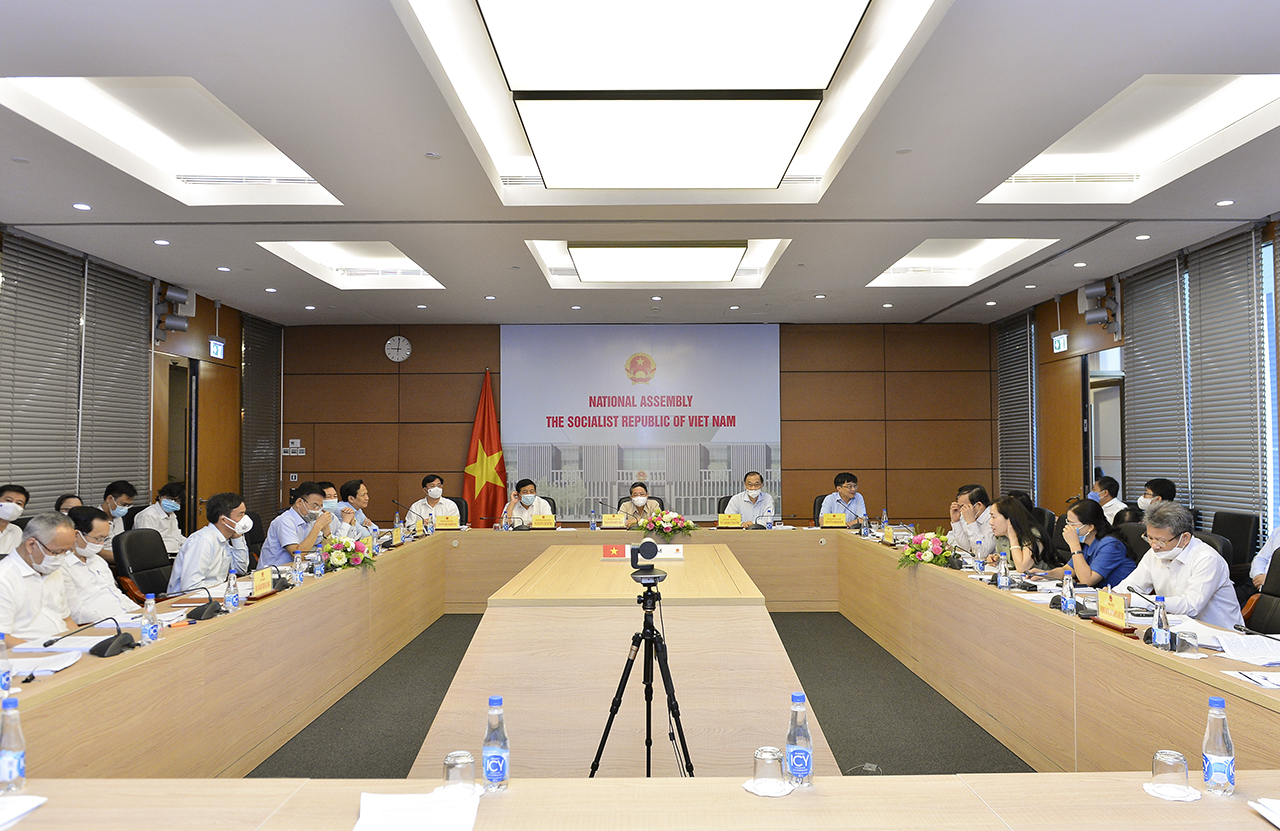 Phi&ecirc;n họp to&agrave;n thể trực tuyến của Ủy ban Link Trang Chủ PG88.Com Mới #2026 dưới sự chủ tr&igrave; của Chủ nhiệm Ủy ban Link Trang Chủ PG88.Com Mới #2026 Vũ Hồng Thanh - Ảnh: Quochoi.vn