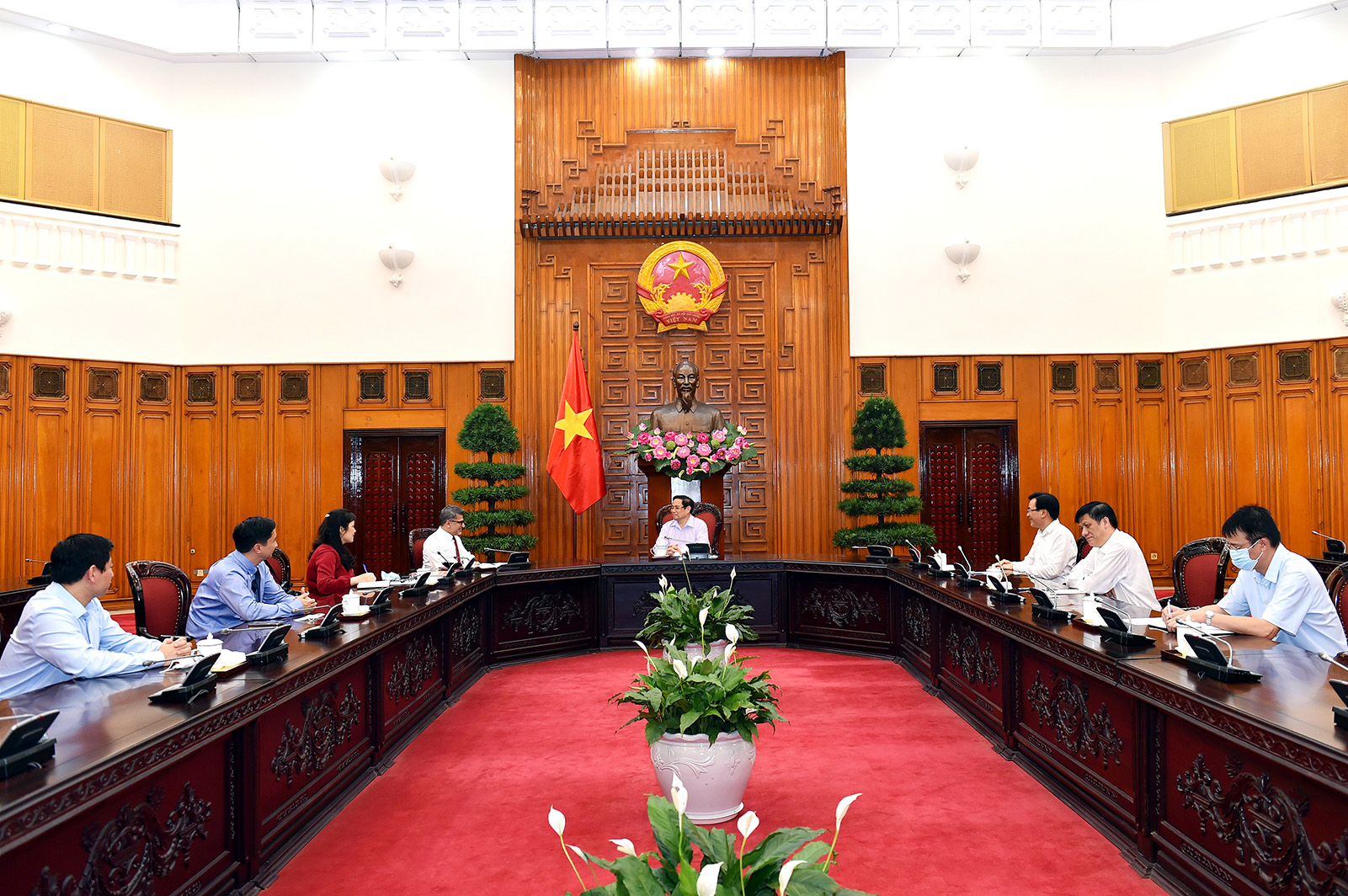 To&agrave;n cảnh buổi l&agrave;m việc - Ảnh: VGP