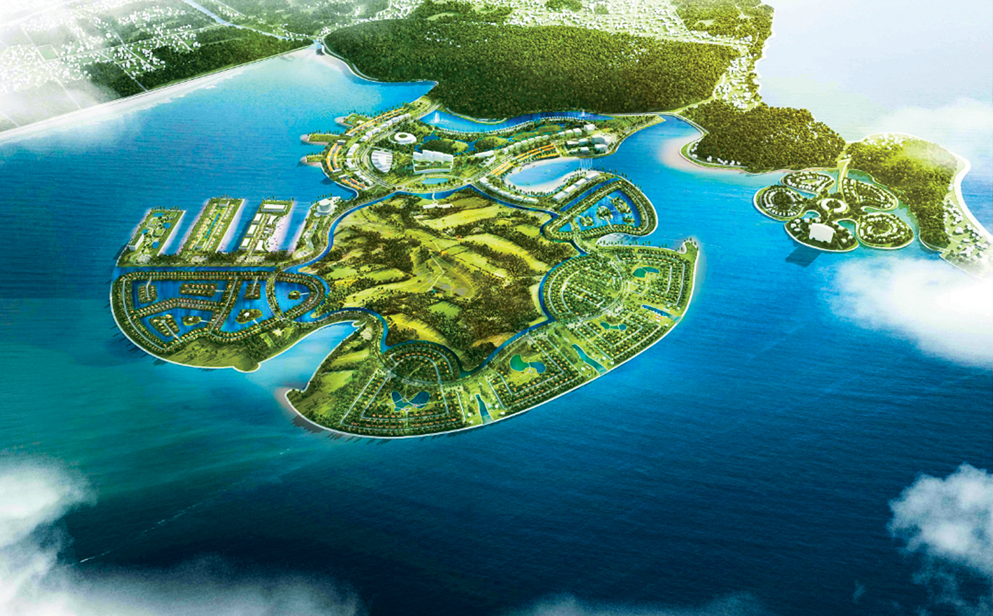 Các hạng mục của Link Trang Chủ PG88.Com Mới #2026 Khu du lịch Quốc tế Đồi Rồng, Đồ Sơn. Ảnh: Geleximco.