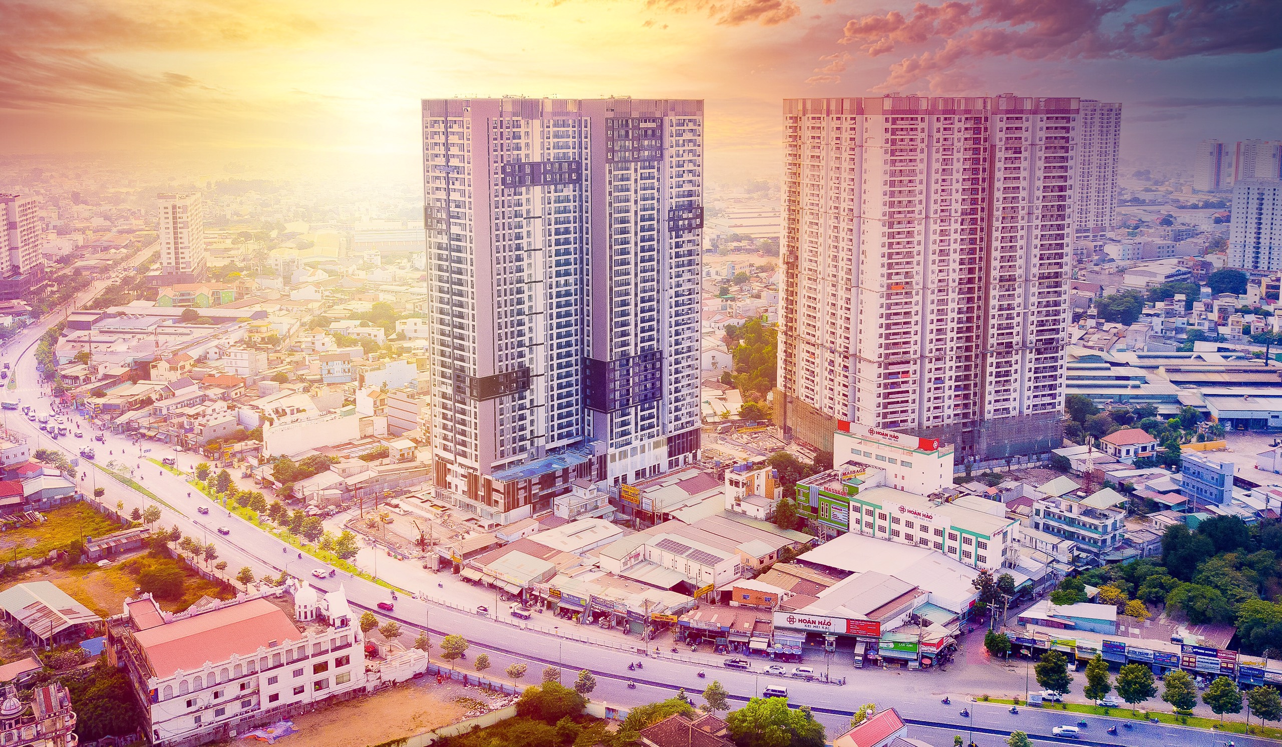Khu căn hộ Opal Boulevard tại thành phố Dĩ An, Bình Dương gồm 2 tháp 36 tầng với gần 1.500 sản phẩm đã được bàn giao trong quý 2/2021.