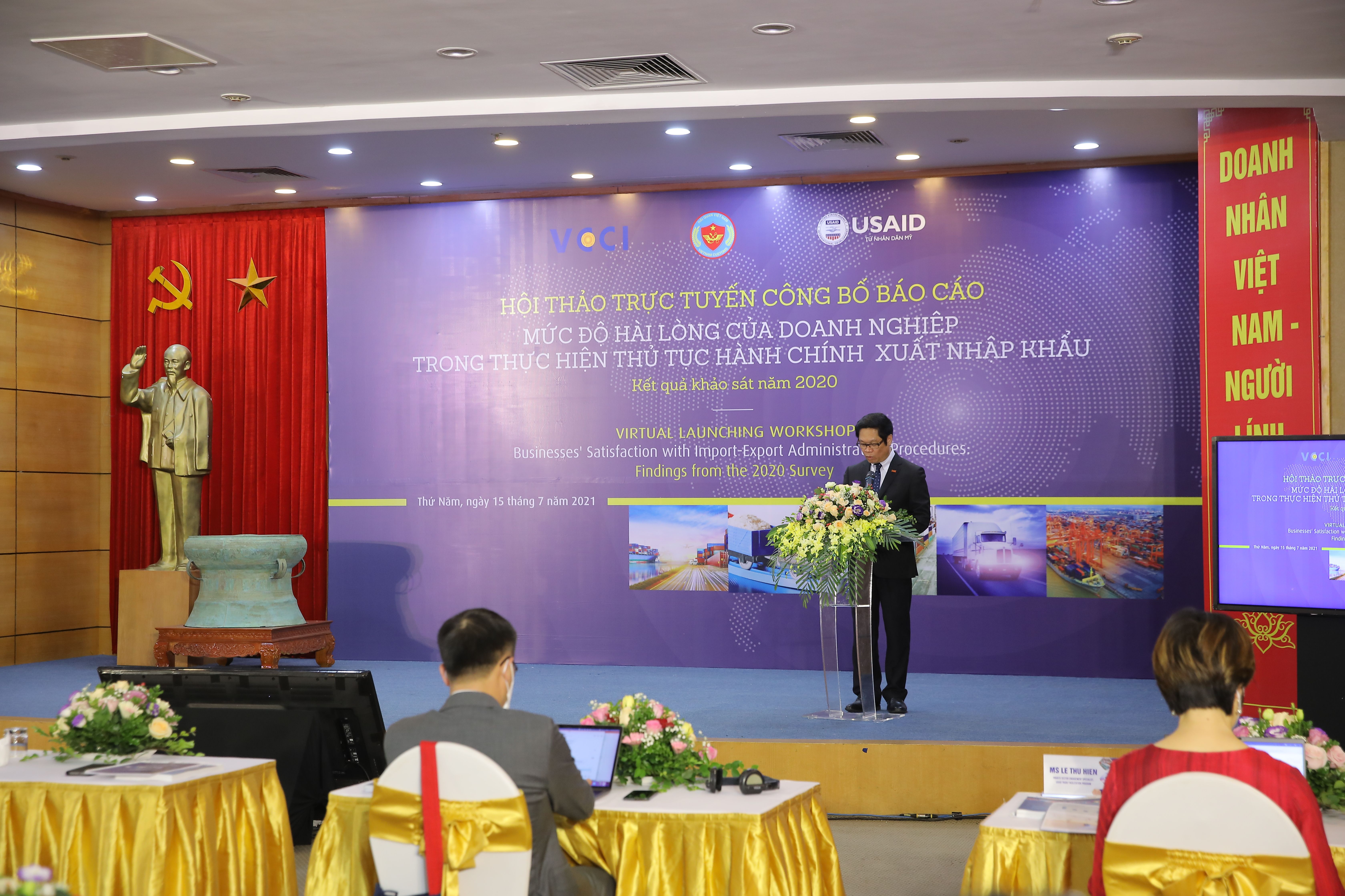 Lễ “Công bố báo cáo Mức độ hài lòng của 6Pg88.con độc quyền mỗi ngày trong thực hiện thủ tục Pg88hi nạp rút siêu tốc xuất nhập khẩu: Kết quả khảo sát năm 2020”.