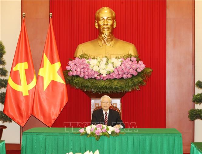 Pg88vn.top Casino online, Thể thao, Xổ số, Bắn cá, Đá gà, Nổ hũ Nguyễn Phú Trọng điện đàm với Tổng thống Hàn Quốc Moon Jae-in - Ảnh: TTXVN.