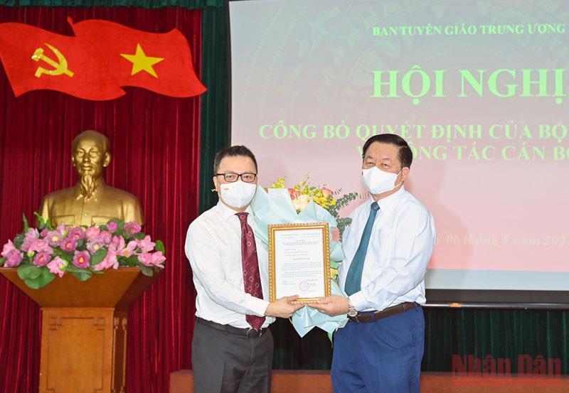 Tổng Biên tập Báo Nhân dân kiêm nhiệm Phó Trưởng Ban Tuyên giáo Trung ương
