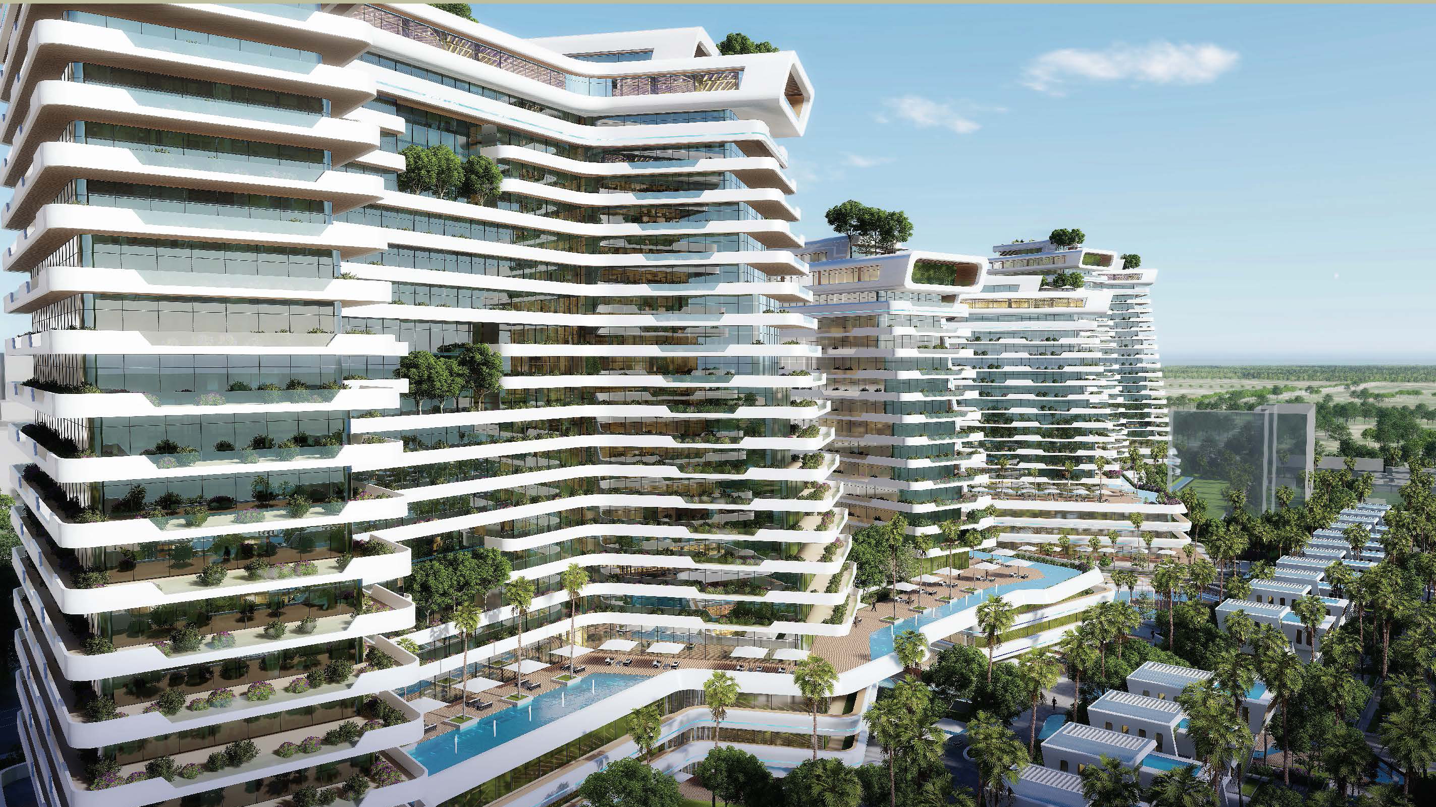 T&ograve;a cao ốc kh&aacute;ch sạn v&agrave; căn hộ với thiết kế đột ph&aacute; tại Sunshine Heritage Đ&agrave; Nẵng I.