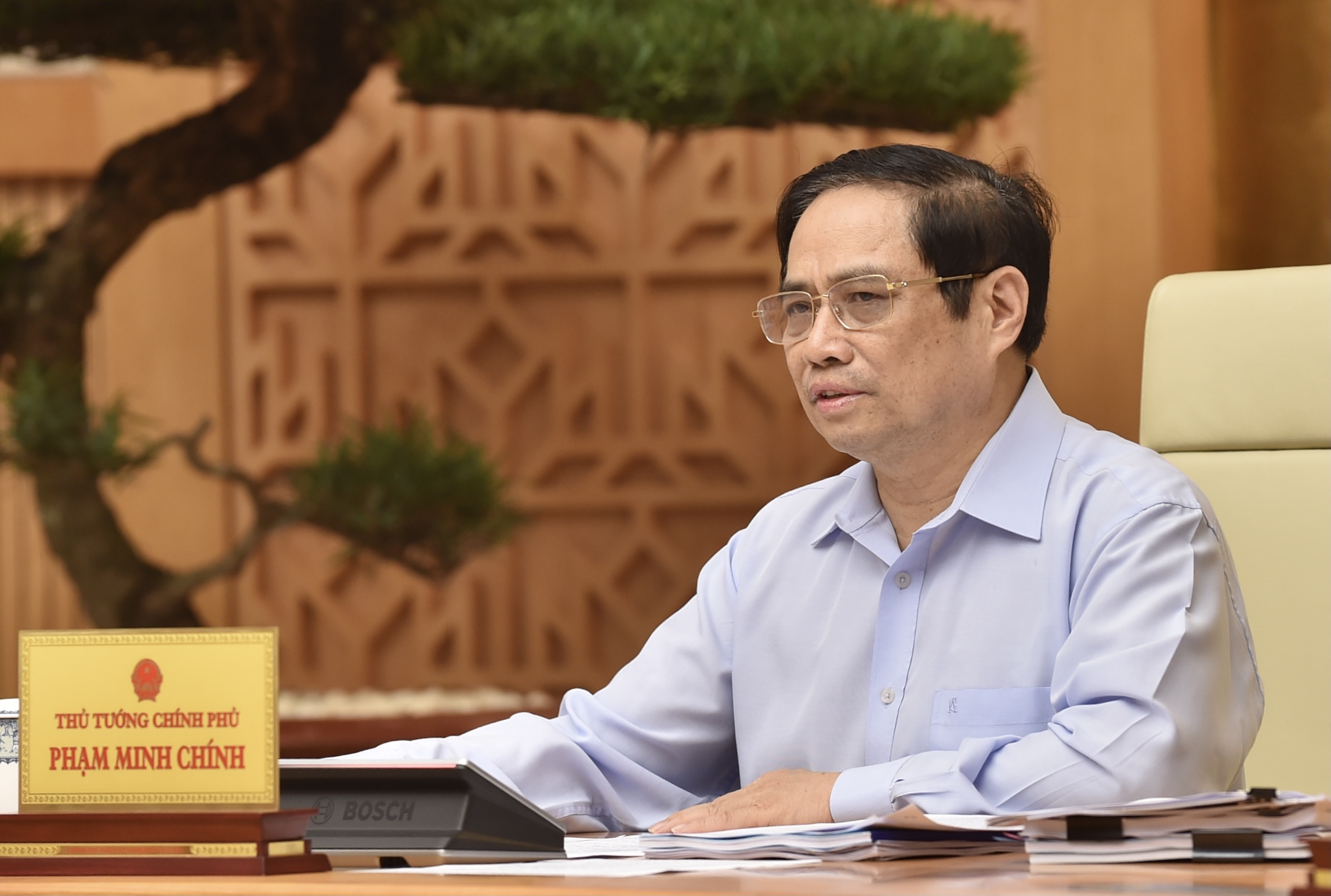 Thủ tướng Phạm Minh Chính tại hội nghị - Ảnh: VGP