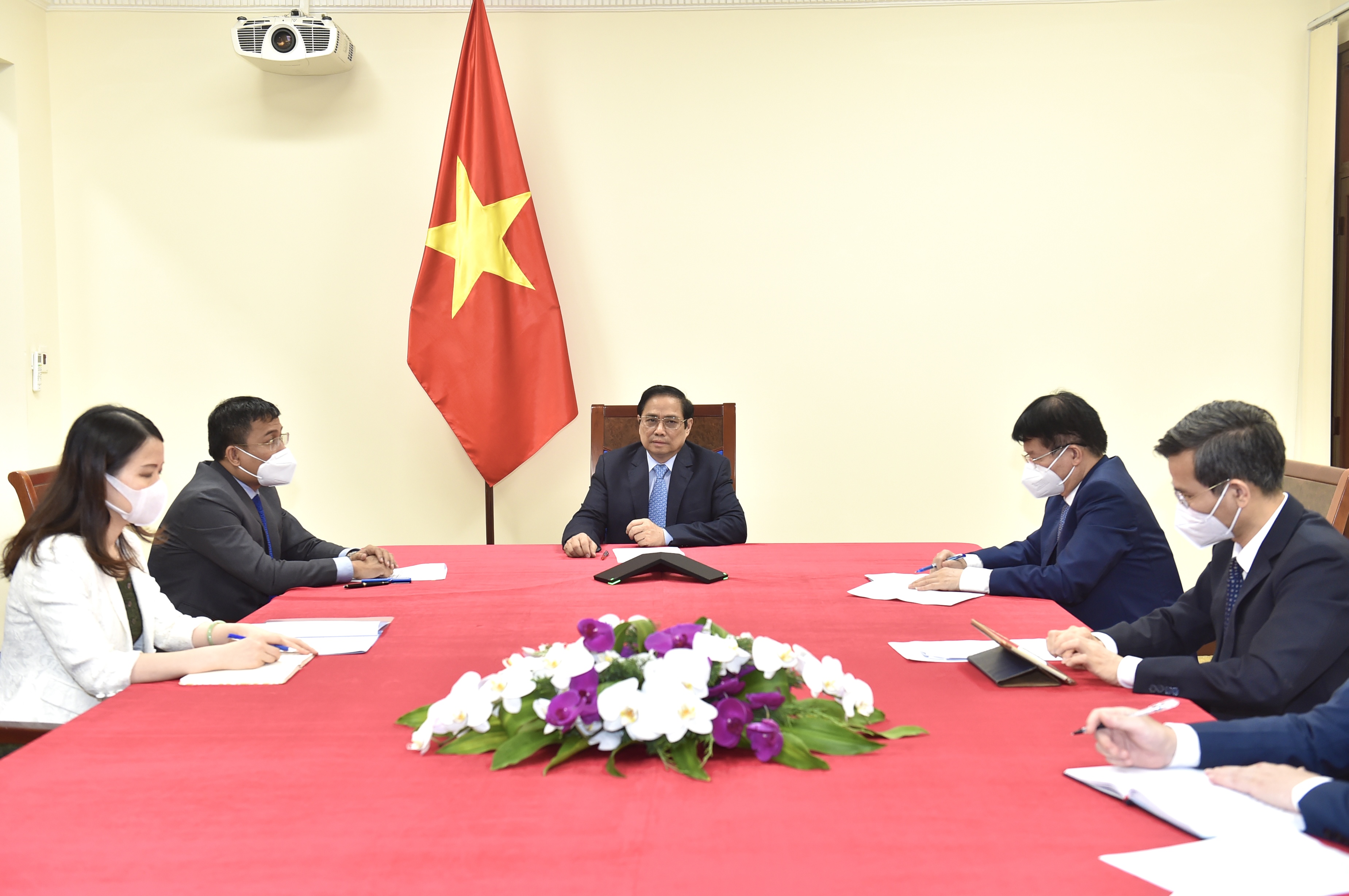 To&agrave;n cảnh cuộc điện đ&agrave;m - Ảnh: Bộ Ngoại giao