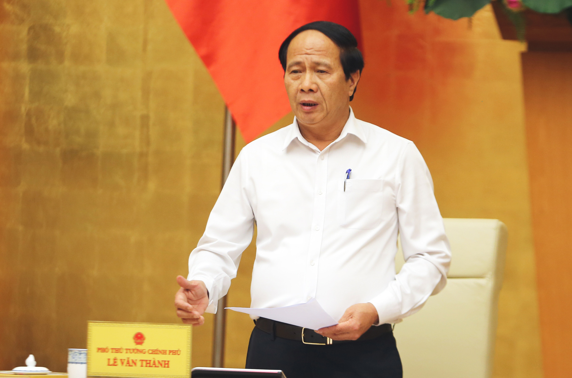 Ph&oacute; Thủ tướng L&ecirc; Văn Th&agrave;nh - Ảnh: VGP