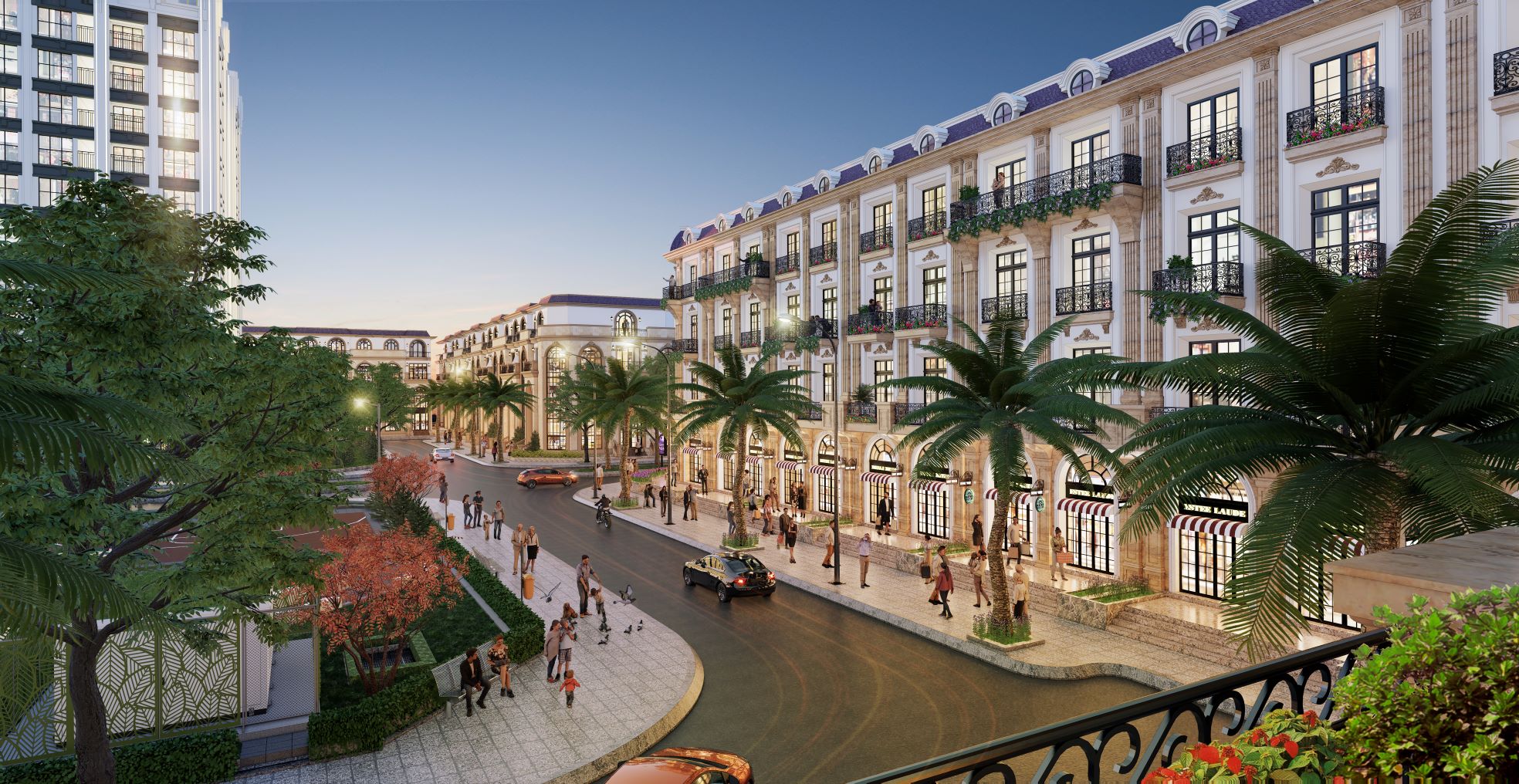Phối cảnh shophouse D’. Metropole Hà Tĩnh.