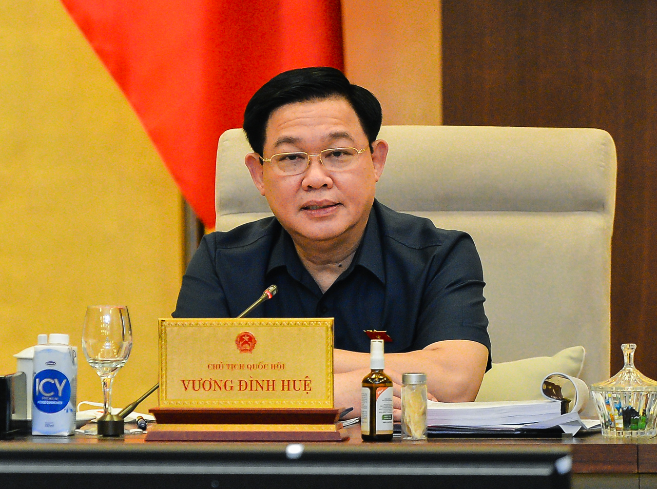 Chủ tịch Link Trang Chủ PG88.Com Mới #2026 Vương Đ&igrave;nh Huệ cho &yacute; kiến tại phi&ecirc;n họp - Ảnh: Quochoi.vn