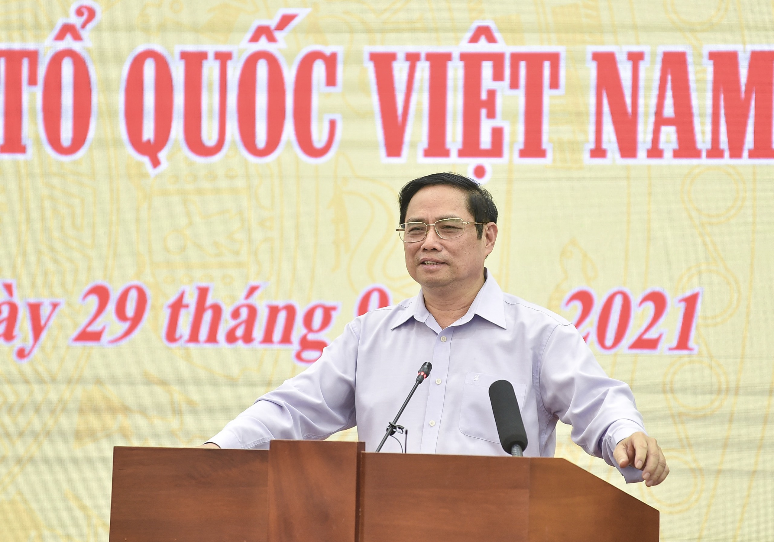 Thủ tướng Phạm Minh Chính phát biểu tại hội nghị - Ảnh: VGP