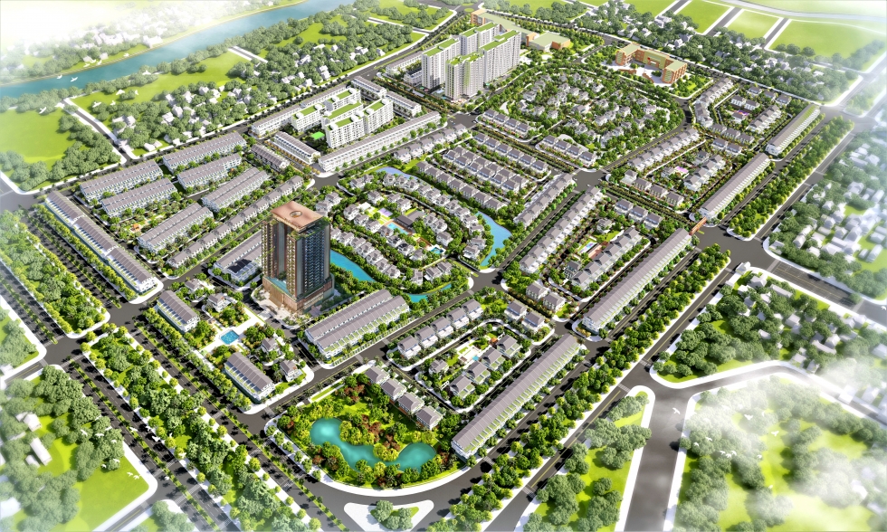 Ecogarden - Khu đô thị sinh thái nằm trong vùng lõi phân khu Thủy Vân.