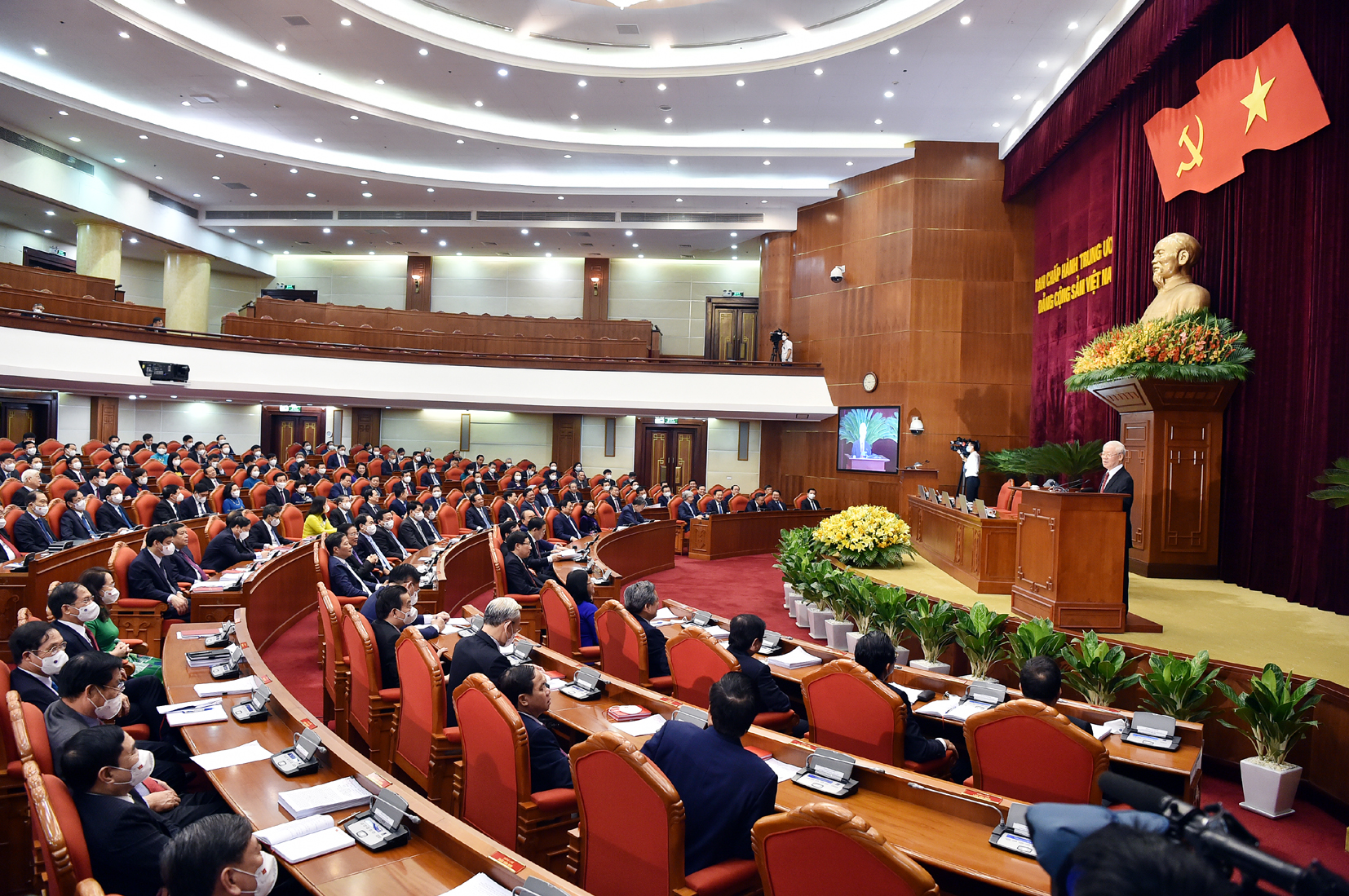 Hội nghị Trung ương 4 bế mạc s&aacute;ng 7/10 - Ảnh: VGP.