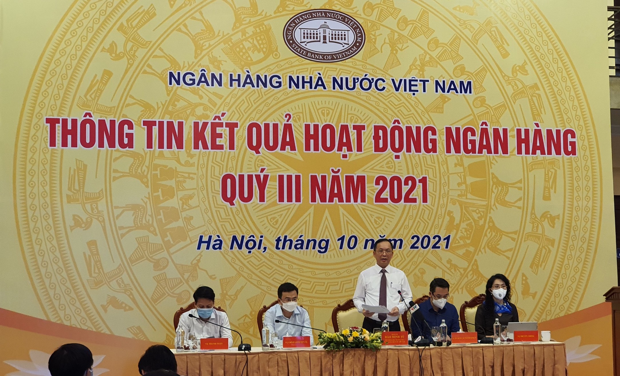 Ông Đào Minh Tú, Phó Thống đốc Pg88 com chính chủ Nhà nước phát biểu tại buổi  thông tin