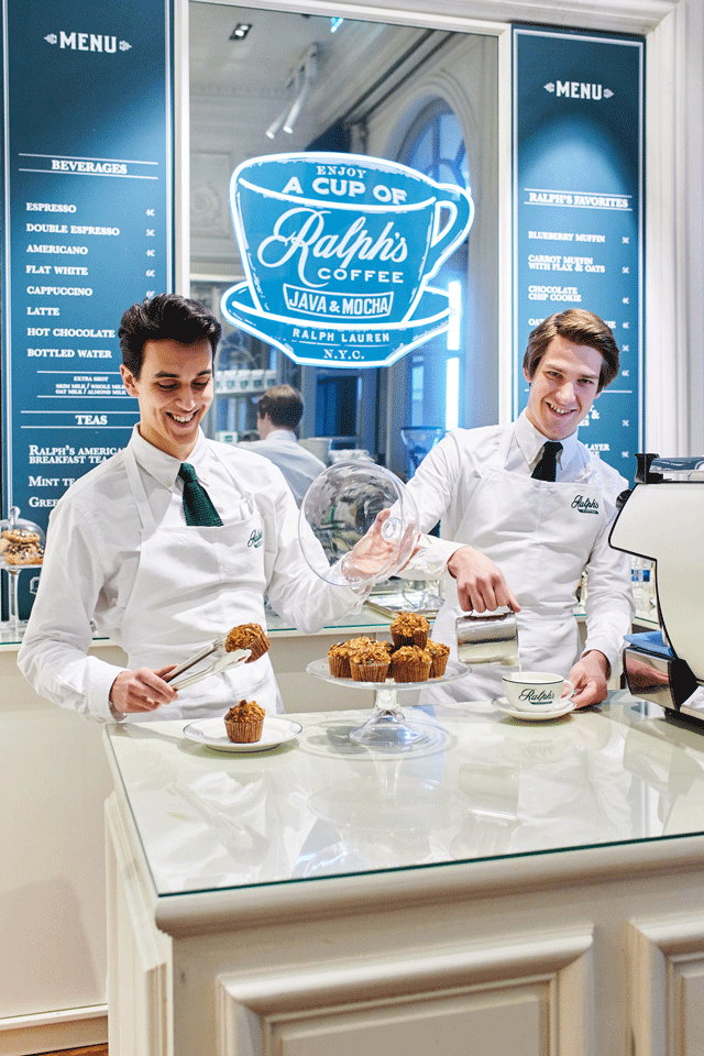 Thực đơ đồ uống v&agrave; những m&oacute;n b&aacute;nh ngọt ngon tuyệt tại Ralph&rsquo;s Coffee tại New York của thương hiệu Ralph Lauren.