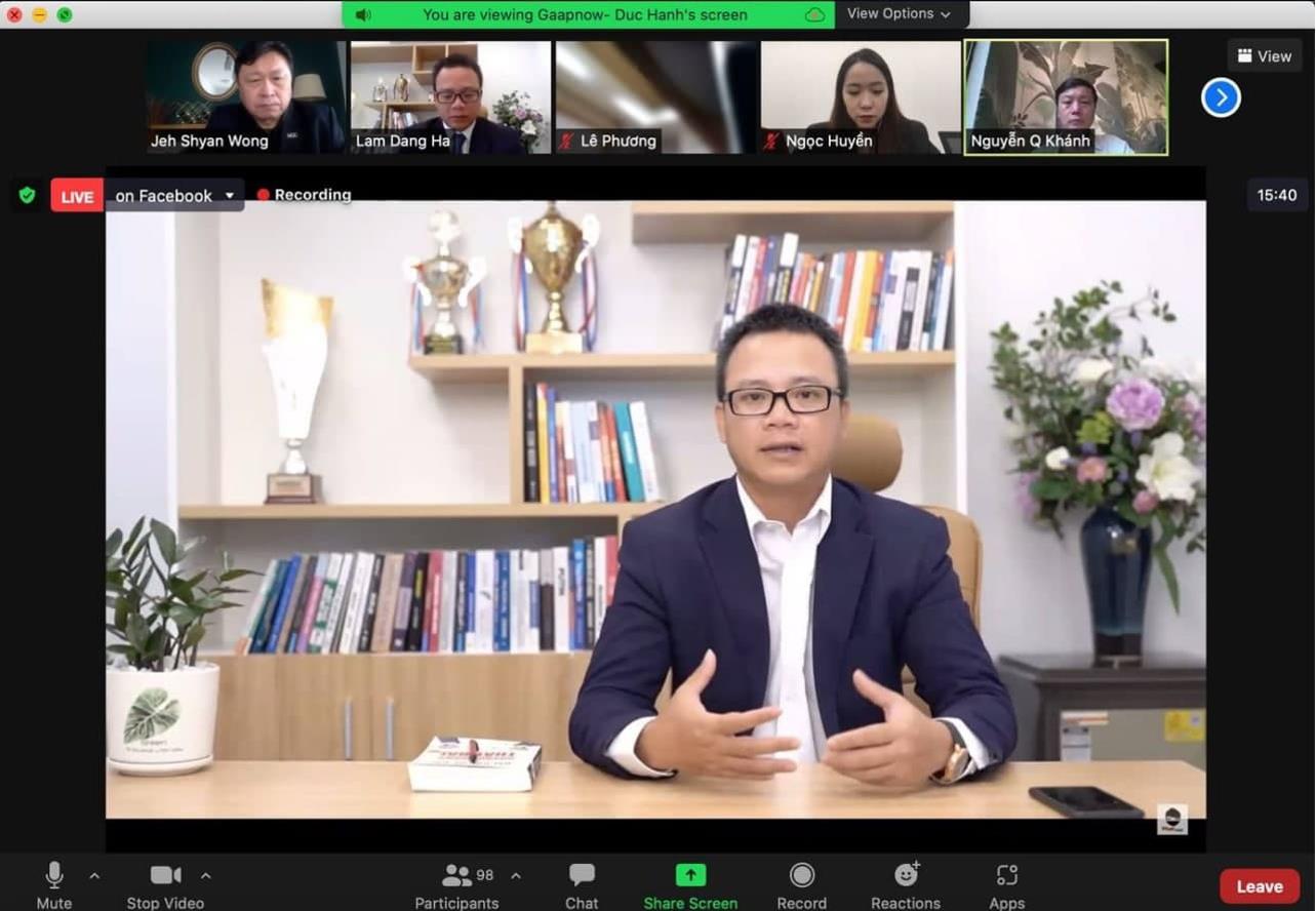 CEO Đặng H&agrave; L&acirc;m giới thiệu về nền tảng Gaapnow.