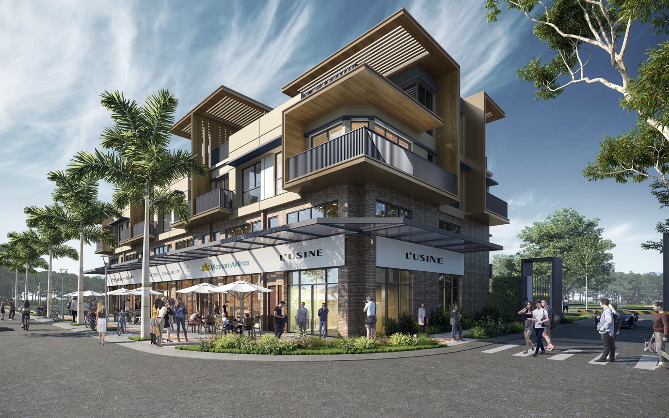 Nh&agrave; phố Pg88ok ưu đãi hấp dẫn mặt tiền trục đường ch&iacute;nh tại khu compound Izumi City giai đoạn 1.