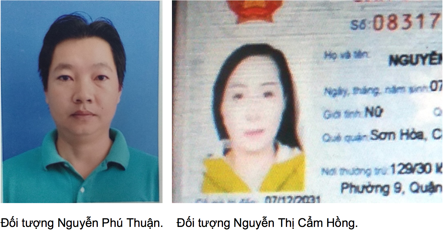 Hai đối tượng đang được Cơ quan Cảnh s&aacute;t điều tra C&ocirc;ng an tỉnh&nbsp;Long An truy t&igrave;m - Nguồn: C&ocirc;ng an tỉnh Long An.
