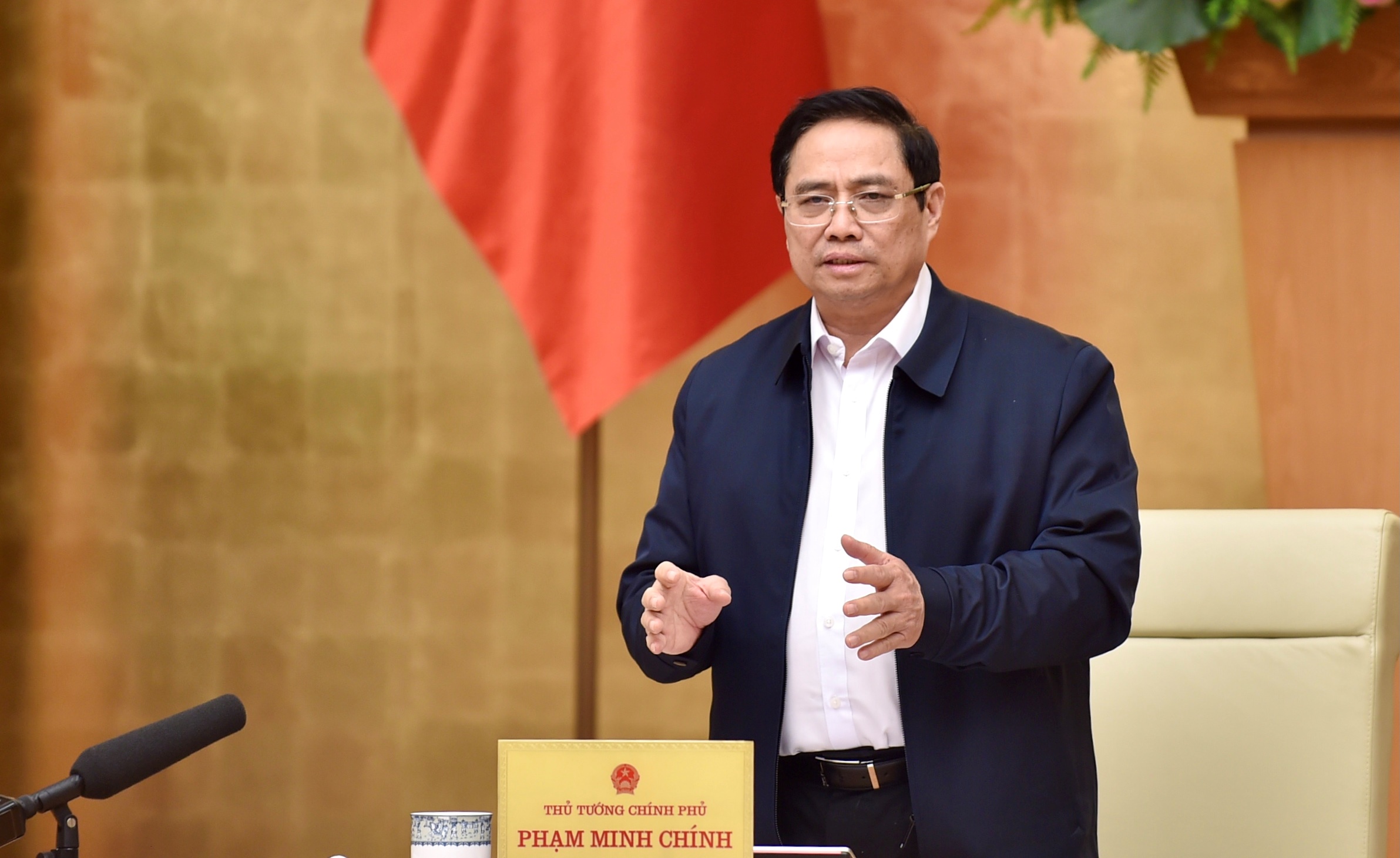 Thủ tướng Phạm Minh Chính phát biểu tại cuộc họp - Ảnh: VGP