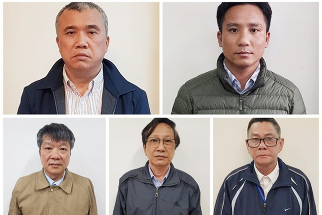 Một số&nbsp;bị c&aacute;o trong vụ &aacute;n.&nbsp;Ảnh: Bộ C&ocirc;ng an.