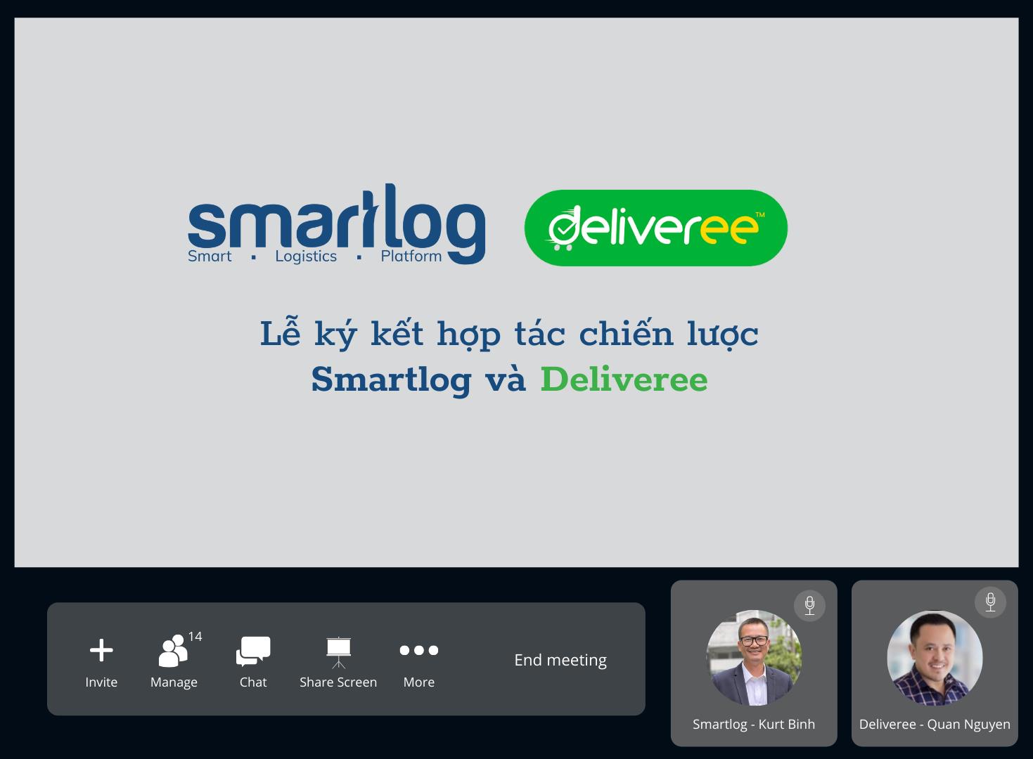 Buổi lễ k&yacute; kết hợp t&aacute;c chiến lược diễn ra online ngay trong thời điểm cao điểm dịch Covid.