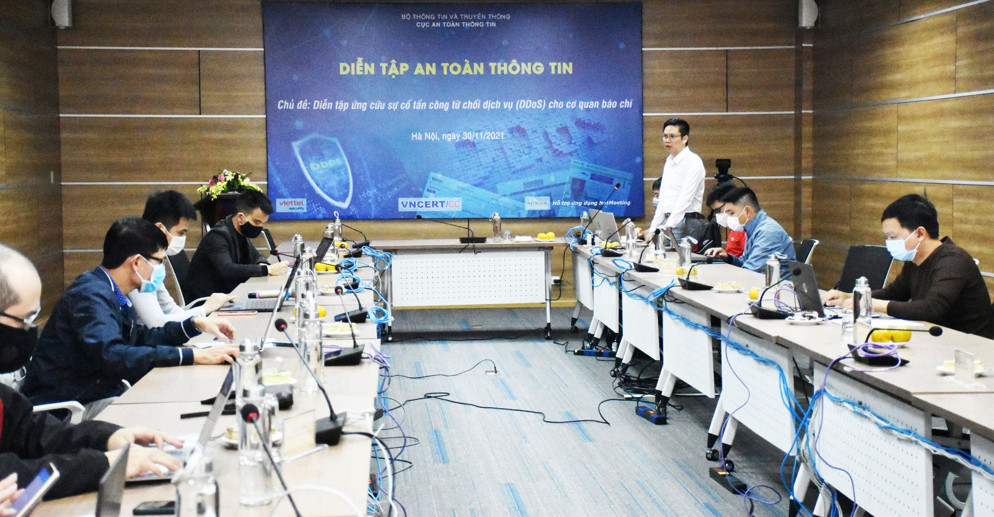 Diễn tập ứng cứu sự cố tấn công từ chối dịch vụ cho hơn 100 cơ quan báo chí