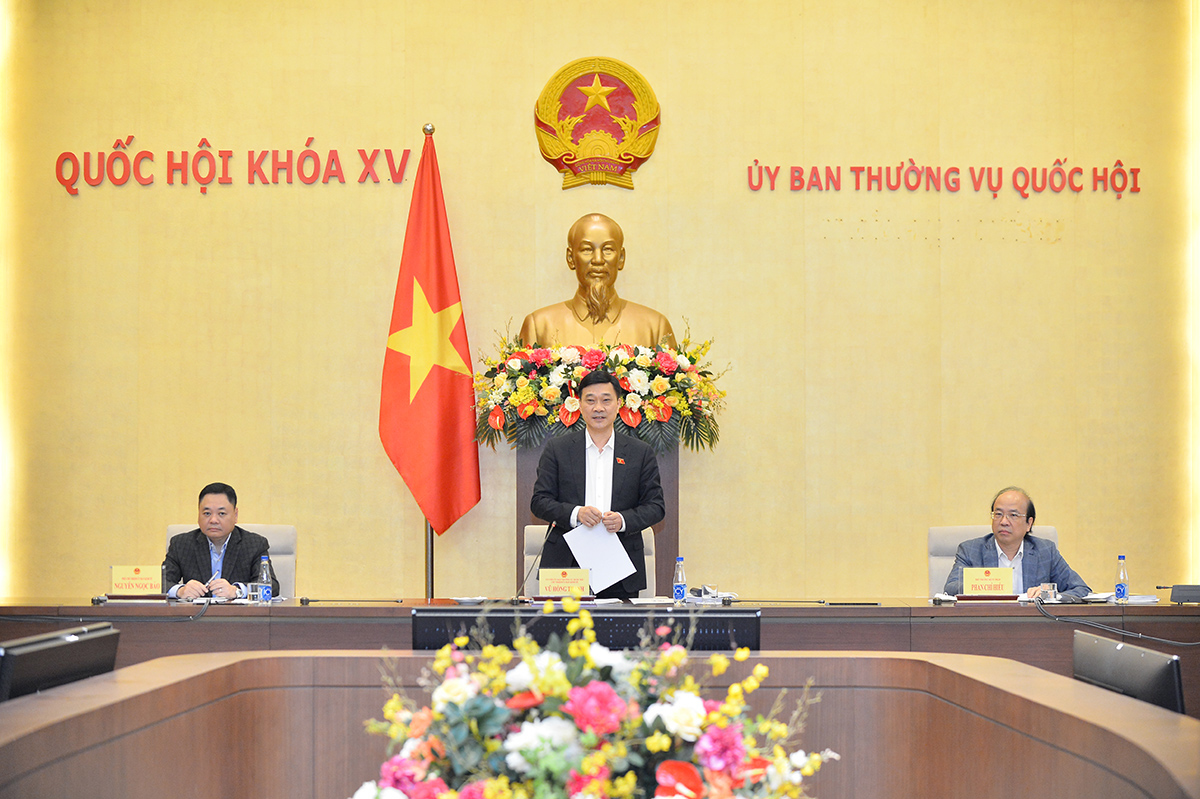 Chủ nhiệm Ủy ban Link Trang Chủ PG88.Com Mới #2026 Vũ Hồng Thanh chủ tr&igrave; phi&ecirc;n họp - Ảnh: Quochoi.vn