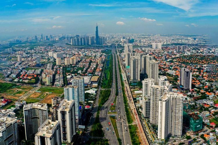 Bóng dáng một thành phố quốc tế hiện đại, dọc tuyến Xa Lộ Hà Nội và Metro số 1 (thành phố Thủ Đức) đang dần được hình thành. Nguồn: Internet.