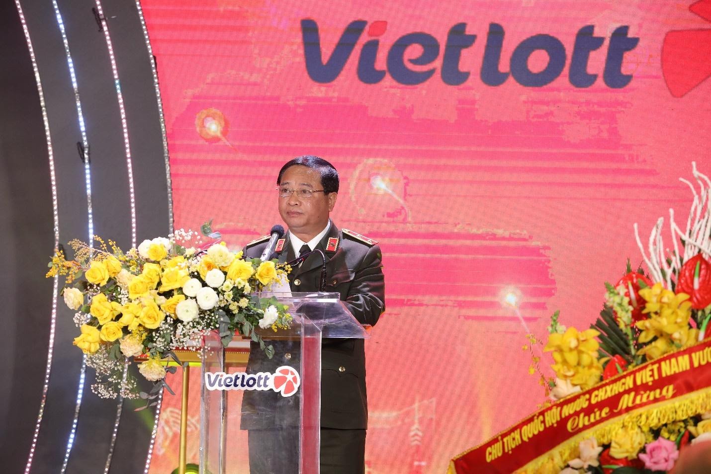 Trung tướng Nguyễn Đ&igrave;nh Thuận - Cục trưởng Cục An ninh Link Trang Chủ PG88.Com Mới #2026 thuộc Bộ C&ocirc;ng An ph&aacute;t biểu tại buổi lễ.