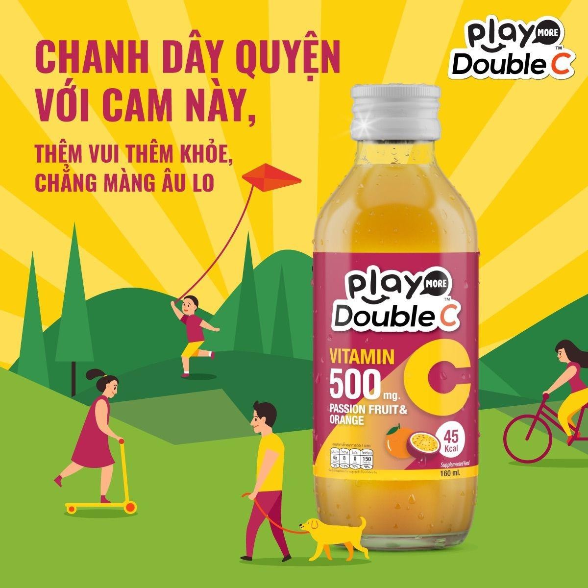 Sản phẩm với h&agrave;m lượng 500mg vitamin C, đựng trong chai thủy tinh chống UV nổi bật tr&ecirc;n thị trường.