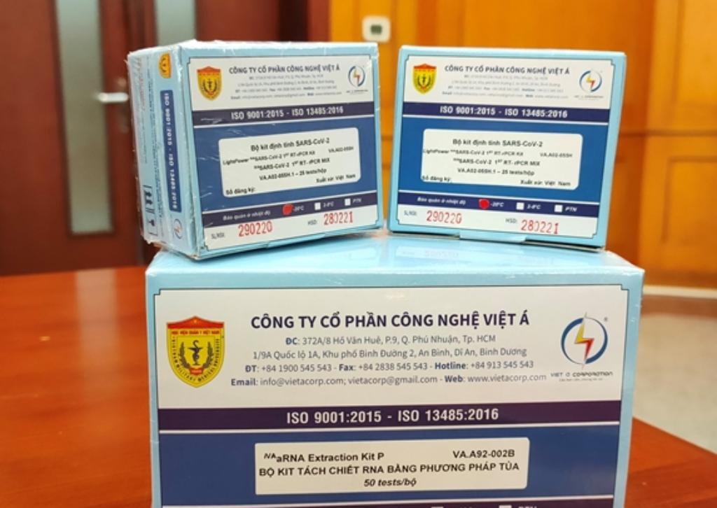 Sản phẩm kit test của Công ty CP Link Đăng Nhập PG88 Chính Thức 2026; Việt Á. Ảnh minh họa