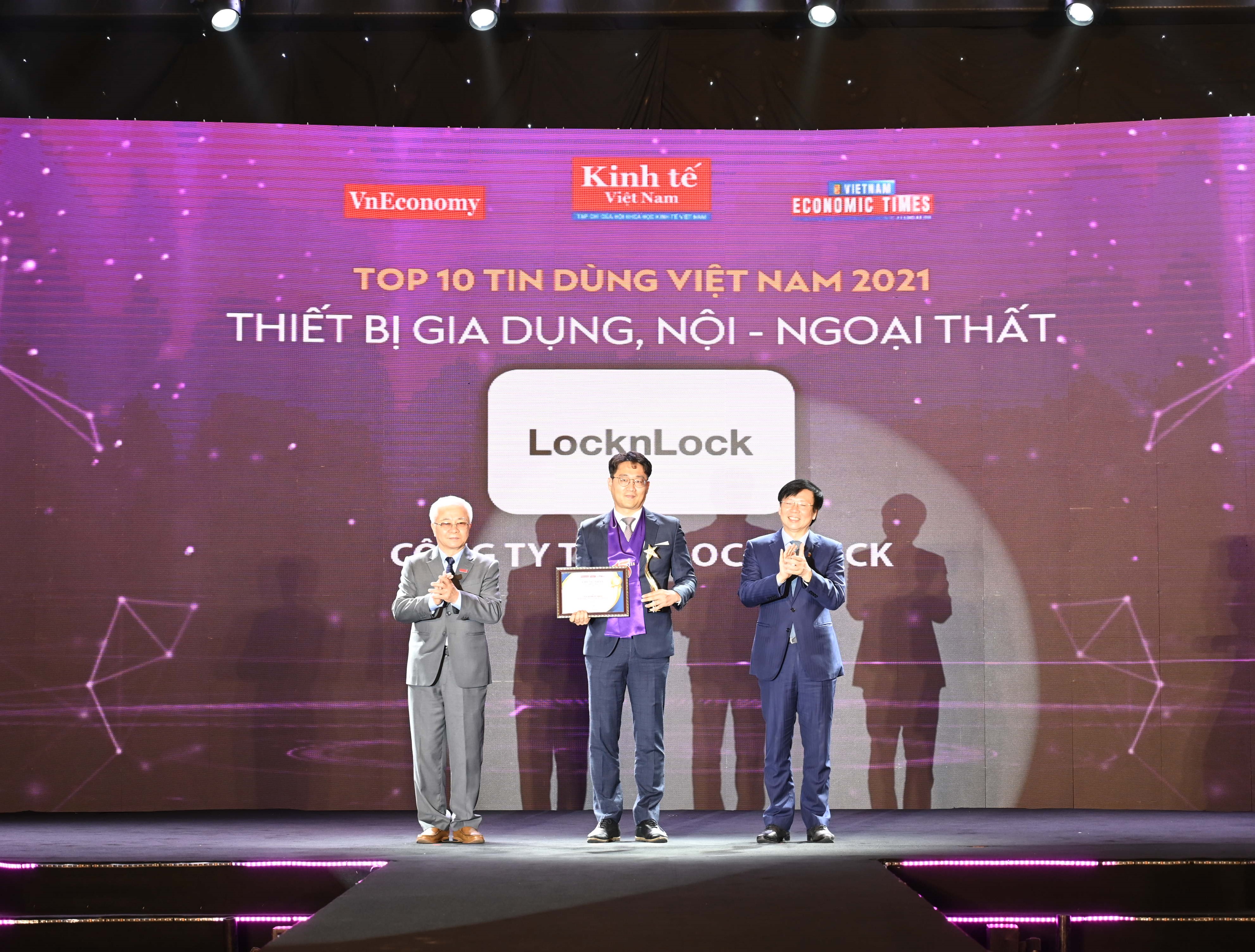 LocknLock được vinh danh trong Top 10 nhóm ngành Sản phẩm - Dịch vụ Tin dùng Việt Nam 2021