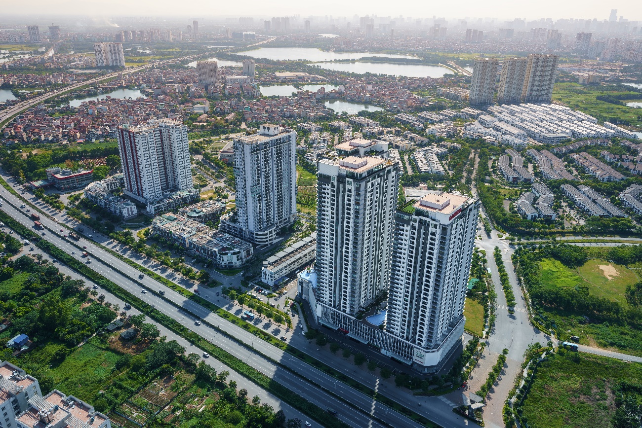Bất động sản vùng ven sẽ là động lực tăng trưởng chính của thị trường trong thời gian tới. Ảnh: Gamuda City (Hà Nội).