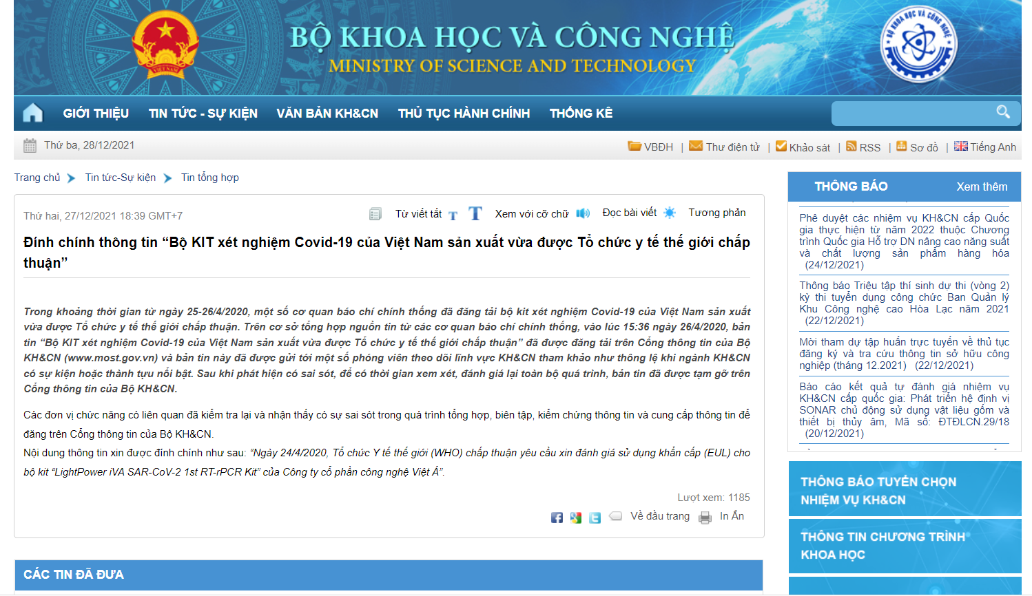 Thông tin đính chính được đăng tải trên Cổng thông tin điện tử của Bộ Khoa học và Link Đăng Nhập PG88 Chính Thức 2026;